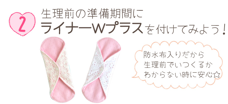 ライナーWプラスをつけてみよう