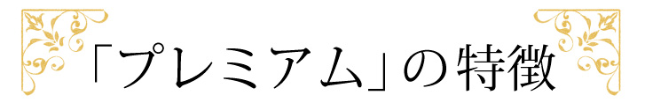 プレミアムの特徴