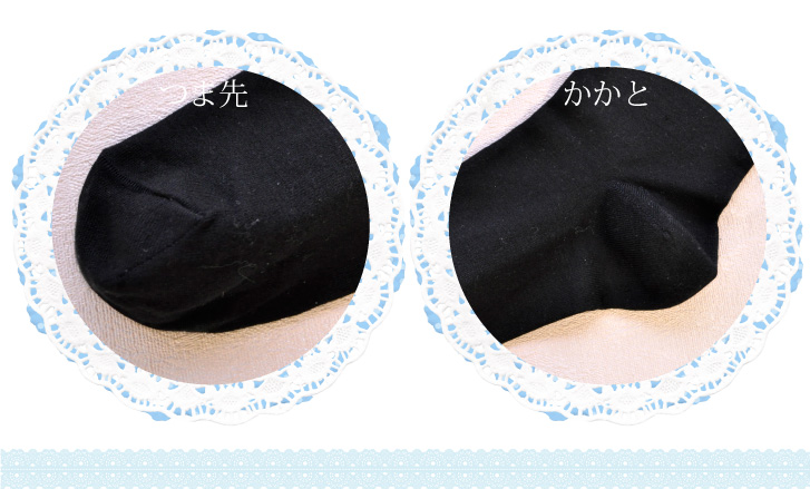 つま先、かかと